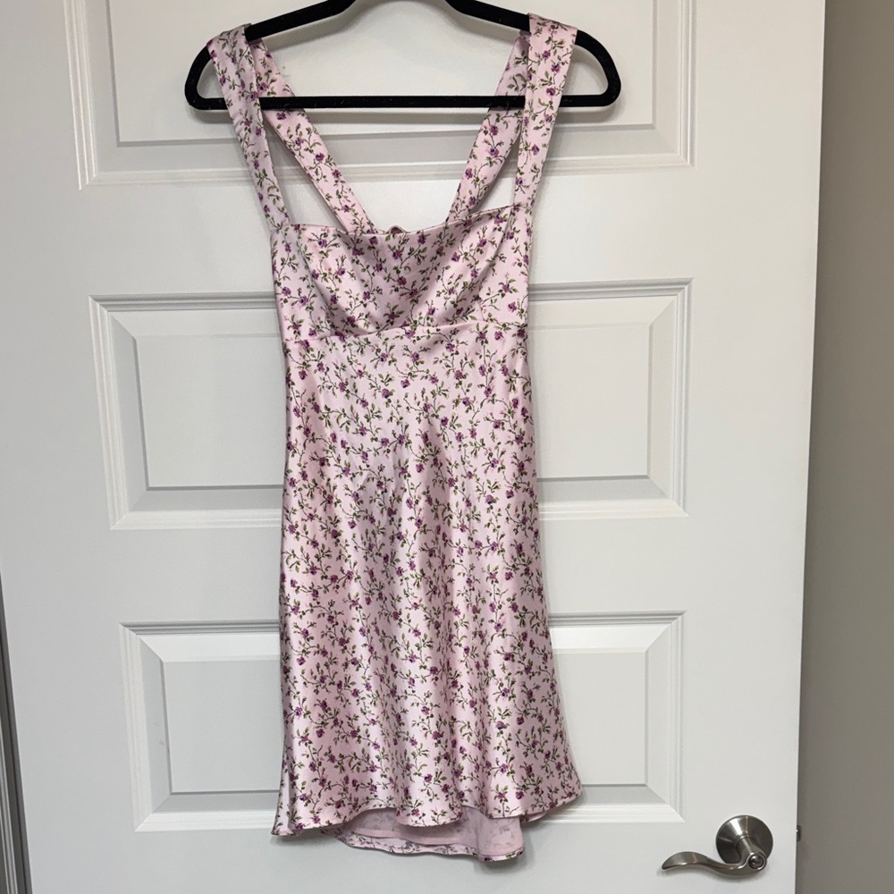 NWOT Zara Satin Effect Short Dress